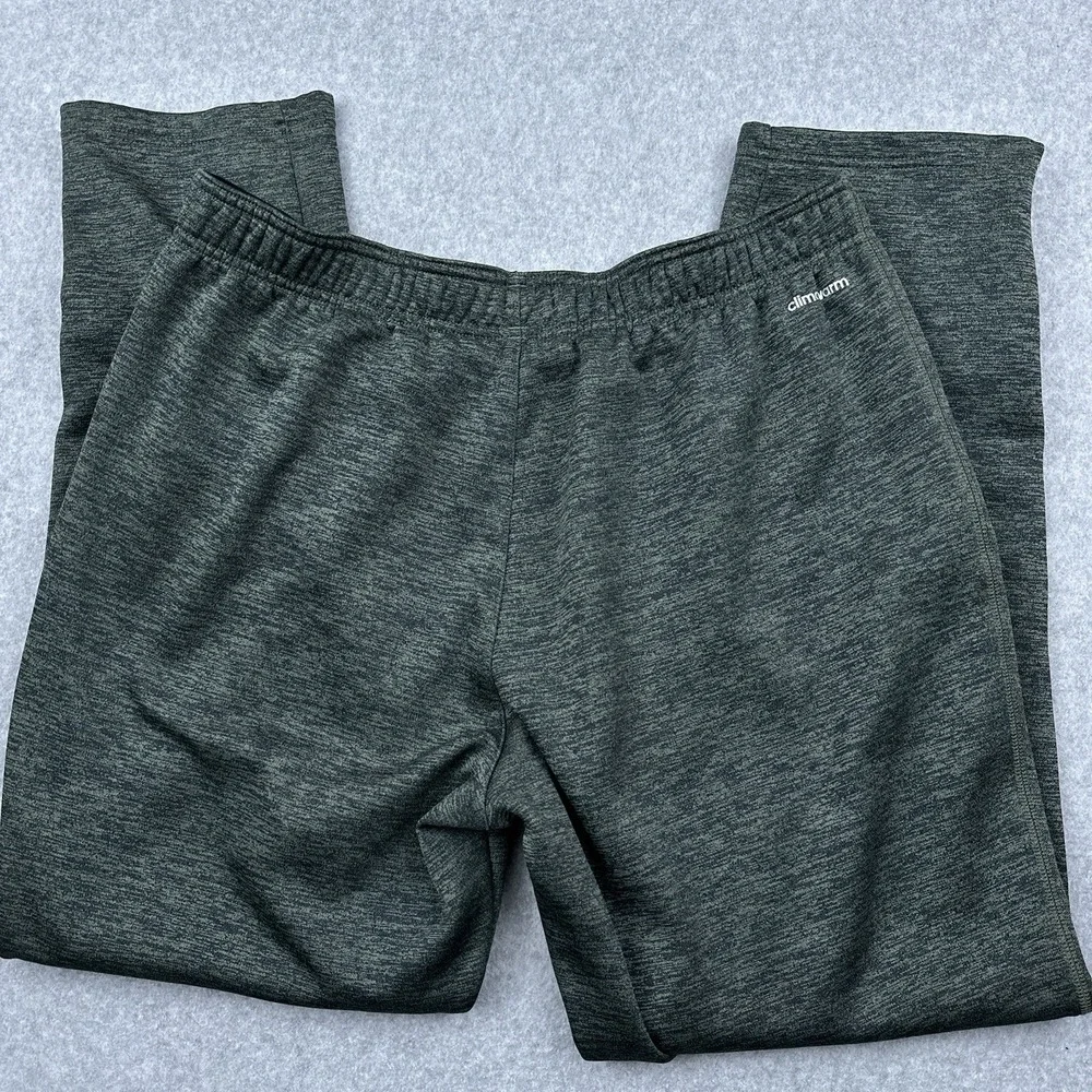 Adidas Team Issue Climawarm Sweatpants Mens Large Green Fleece Stretch Ankle Zip